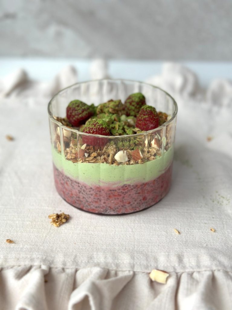 raspberry chia pudding