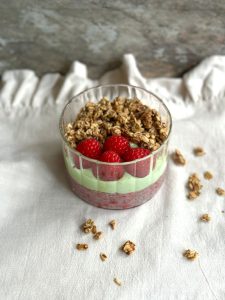 raspberry chia pudding