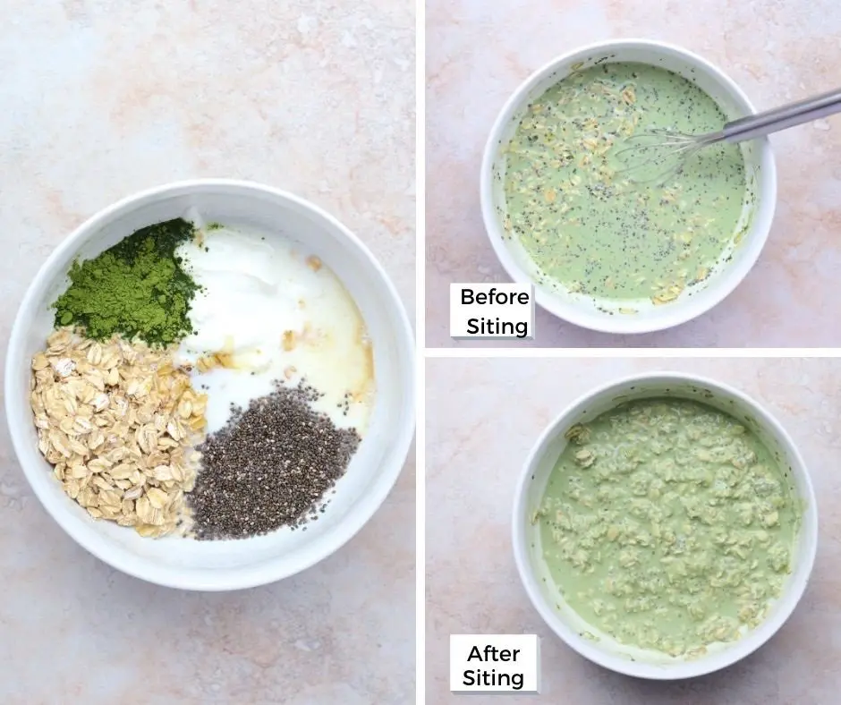 Matcha oats