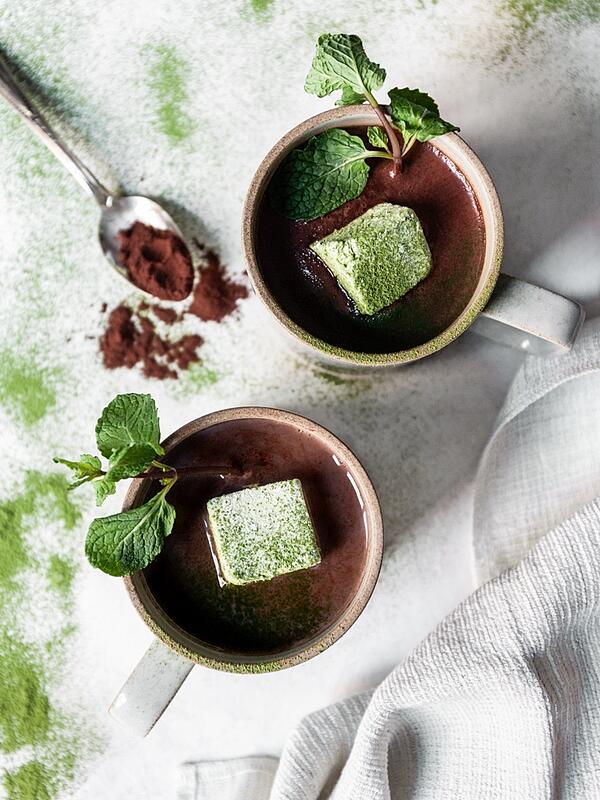 matcha hot chocolate